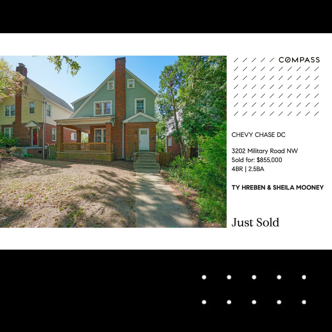 TyHreben's tweet image. Just Sold!

Kalorama | 2126 Connecticut Avenue NW Unit #62
3 Beds | 3 Baths | Sold for $1,612,500

Chevy Chase DC | 3202 Military Road NW
4 Beds | 2.5 Baths | Sold for $855,000

#chevychase #kalorama #dmvrealestate #agentsofcompass #RealEstateExperts #ExposedDC
