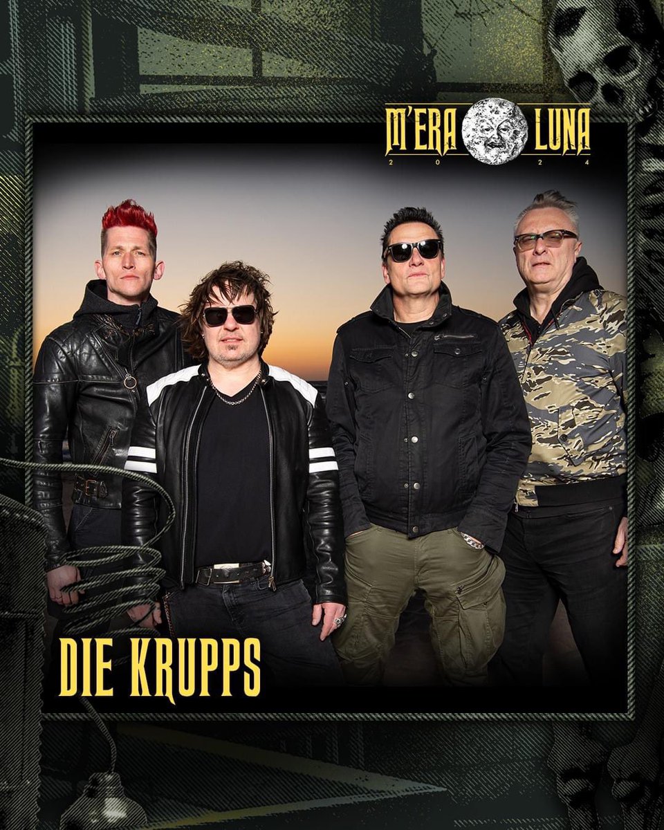 DIE KRUPPS @ M'era Luna Festival 2024 (Hildesheim - DE)!!! 10.-11. August 2024 Info + tickets: meraluna.de #meraluna