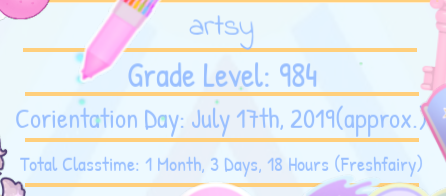 klara_kloverzz's tweet photo. @RoyaleHighValks My grade status is a Freshfairy, but I've played for well over 600 hours! I should be a Junicorn? Please let me know if this is because the badge hasn't been released yet, or it's a glitch, or maybe my total classtime is wrong! #royalehigh @BeaPlaysRBLX #rhc3 https://t.co/CXG89fkNOx