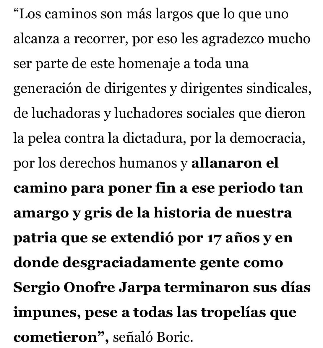 MjGaticaB's tweet image. No vamos a permitir q Gabriel Boric intente desviar la atención de su mal gobierno enlodando a un Orgullo de RN como es Sergio Onofre Jarpa. Pdte, dediquese a gobernar el Chile del presente, el que necesita orden y seguridad, el que está aburrido de sus promesas sin cumplir.