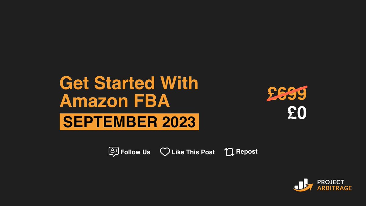 To celebrate our recent launch of Project Arbitrage we’re going to giveaway 1x FREE spot to September’s class 🥳🚀

Simply follow us, like &amp; repost this tweet  to be entered 📝✅

Winner will be announced Sunday 20th August - Good luck! 🤞🎉