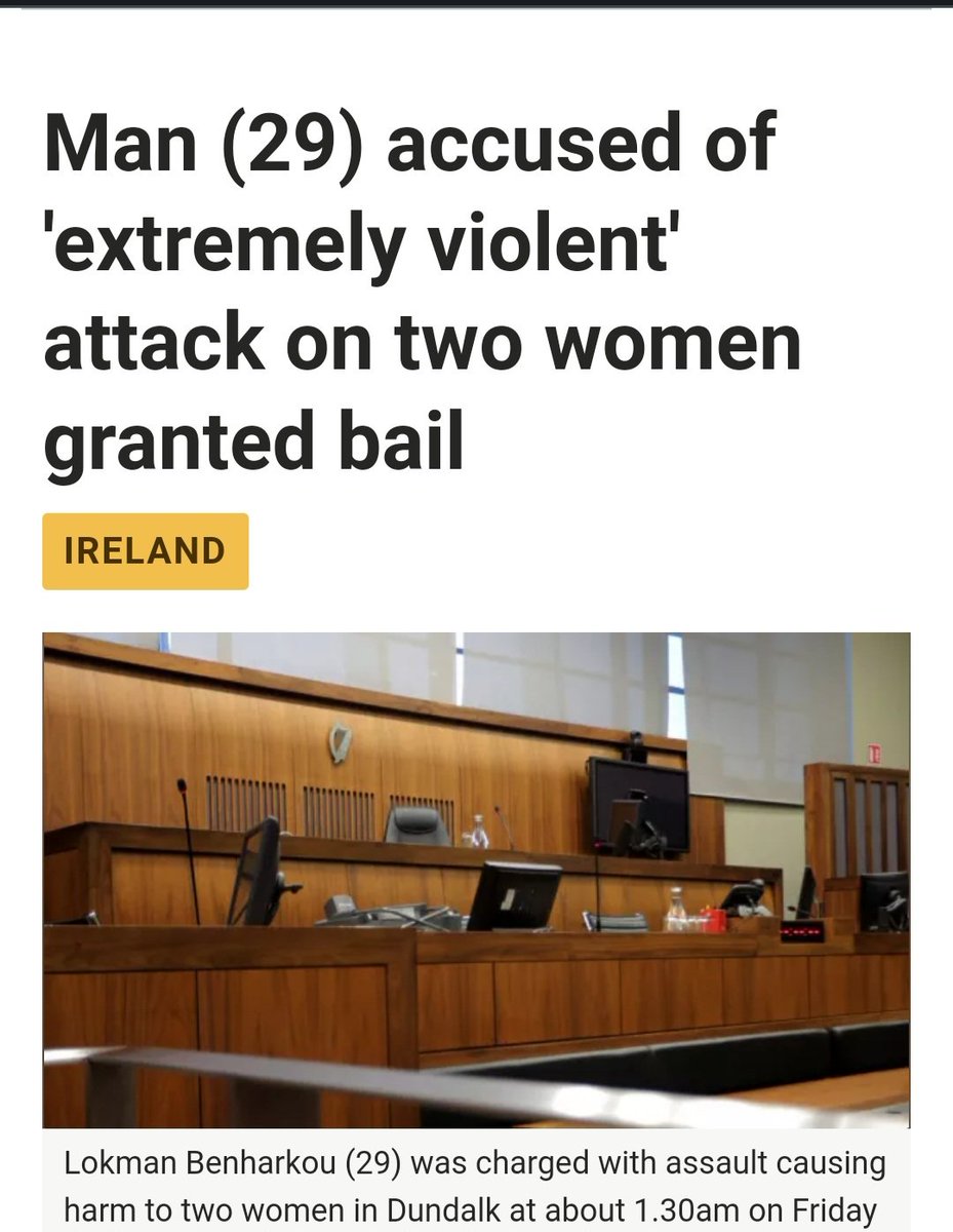 patricej36's tweet photo. Why is this man here claiming asylum?

Lokman Benharkou (29) from Algeria lived in the UK for 11 years before coming here 11 months ago to claim asylum.

He is charged with assaulting two women in #Dundalk.

This is more proof the system is being abused and we are getting the troublemakers.

#IrelandisFull 
#MakeIrelandSafeAgain 
#ResignHelen 
#ResignRoderic