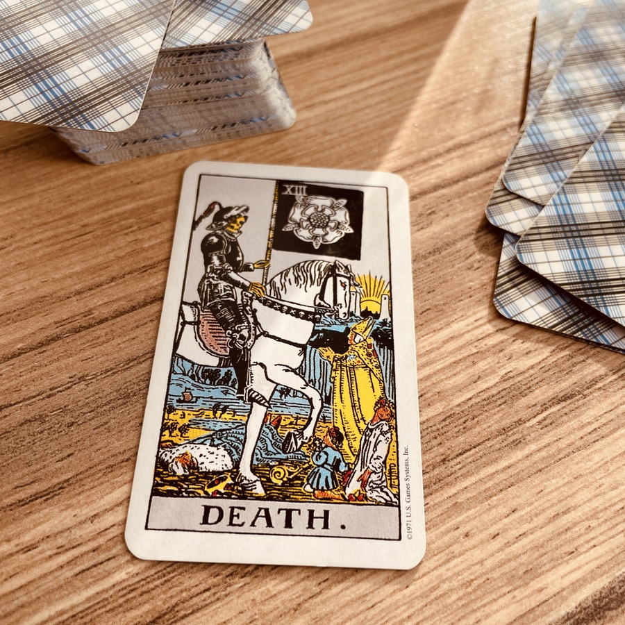fenice's tweet photo. Facing the symbolic 'Death' in your life, what does 'Starting Over' mean for you? Reflect on the old self you're leaving behind and the new path unfolding. #TarotReflections #DeathArcana #StartingOver https://t.co/vkcRWF9o9b