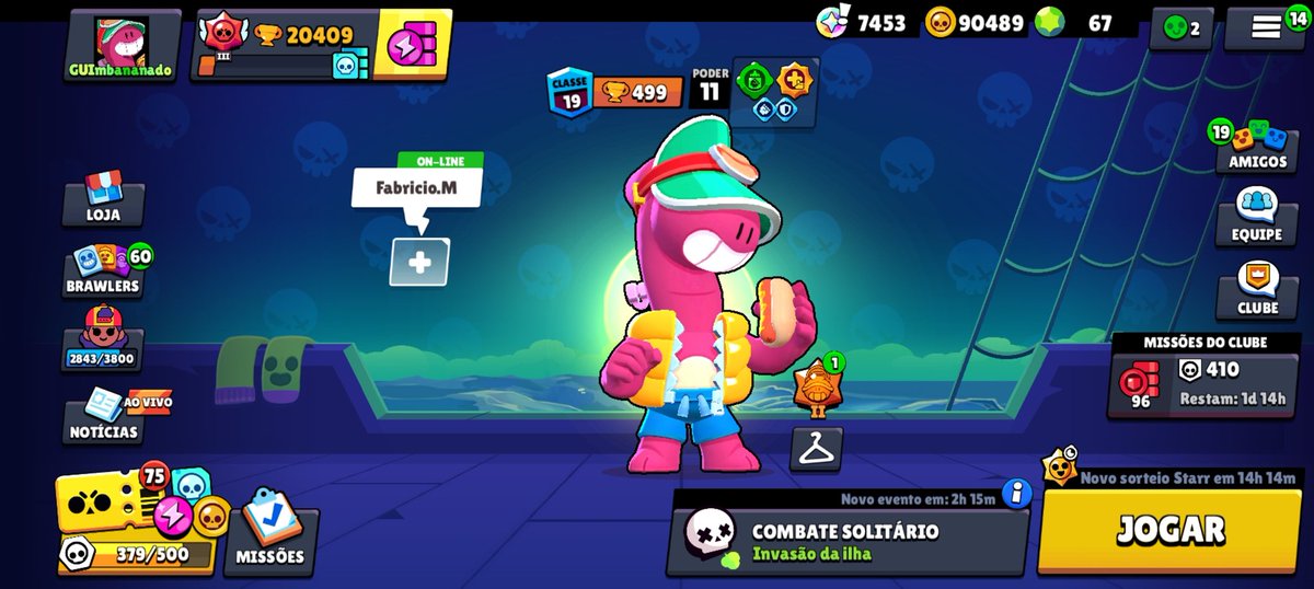 Gui8bit1's tweet photo. DOUG CLASSE 19 FALTANDO 1 TROFÉU PRA CLASSE 20!!!!! #BrawlStars #HotDoug #HotDog #Classe20 #DougBrawlStars https://t.co/41JJv7C0xZ
