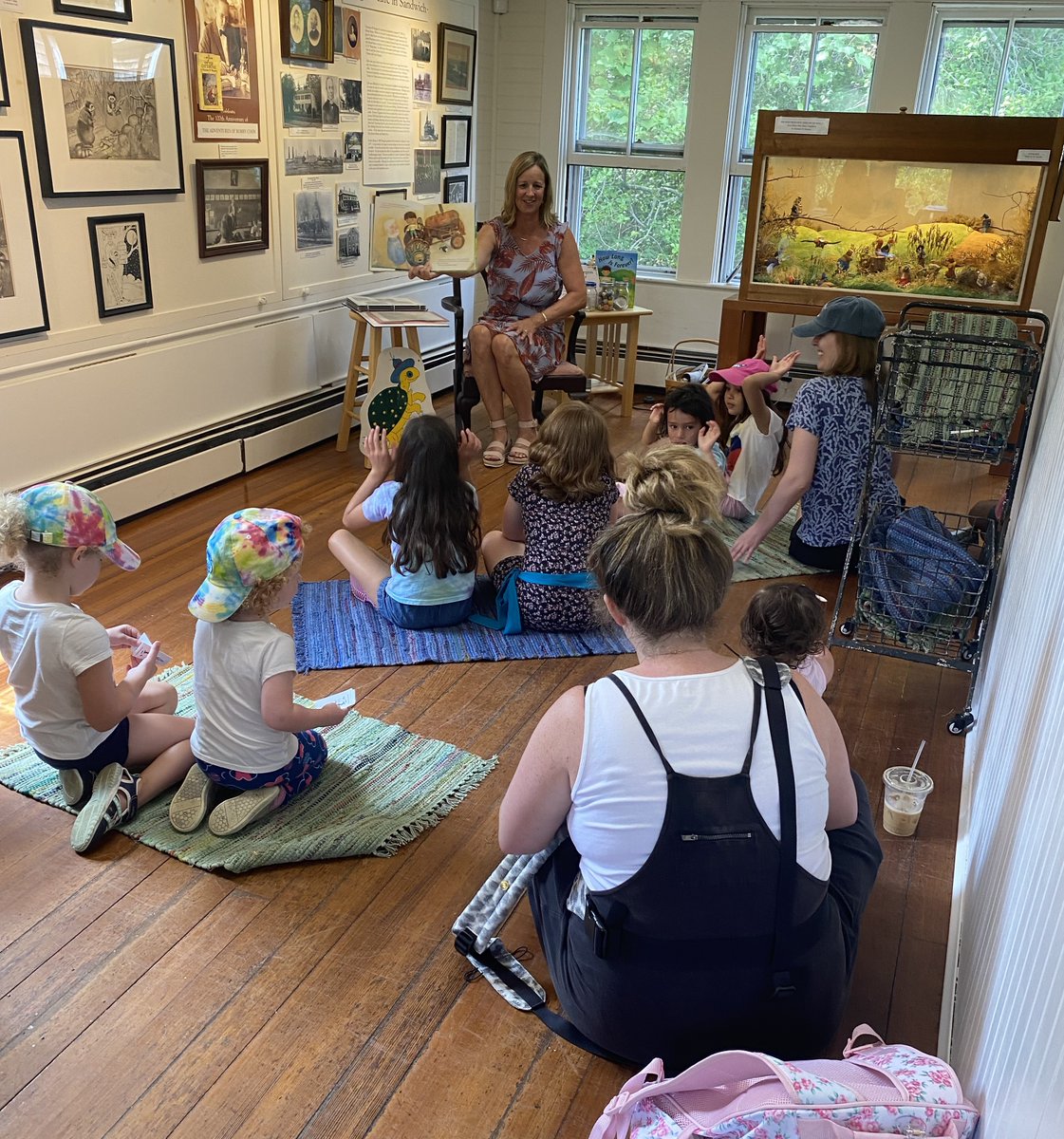 A big thank you to all the wonderful kiddos who brought their parents to the <a href="/green_briar/">Green Briar Nature Center & Jam Kitchen</a>  for the Annual Blueberry Day! We read HOW LONG IS FOREVER, played the cat spying game, chatted about forever, and told secrets. I hope you are all out looking for one hug and two hug trees!