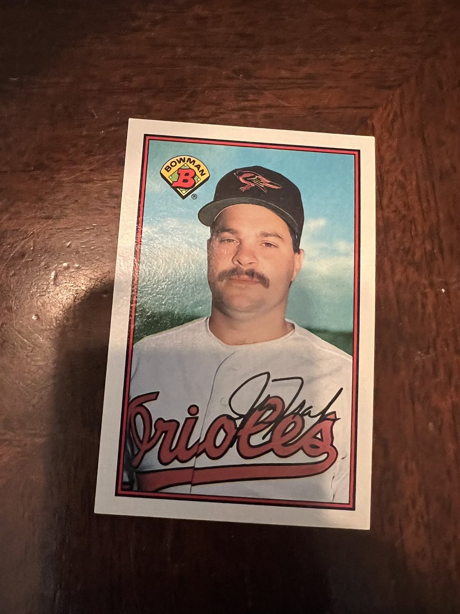 Spooky45Rick's tweet photo. @jimtraber27 Hey Jim.  I was going through my baseball cards and ran across yours.  I forgot I had it. https://t.co/IwvyKfuoCa