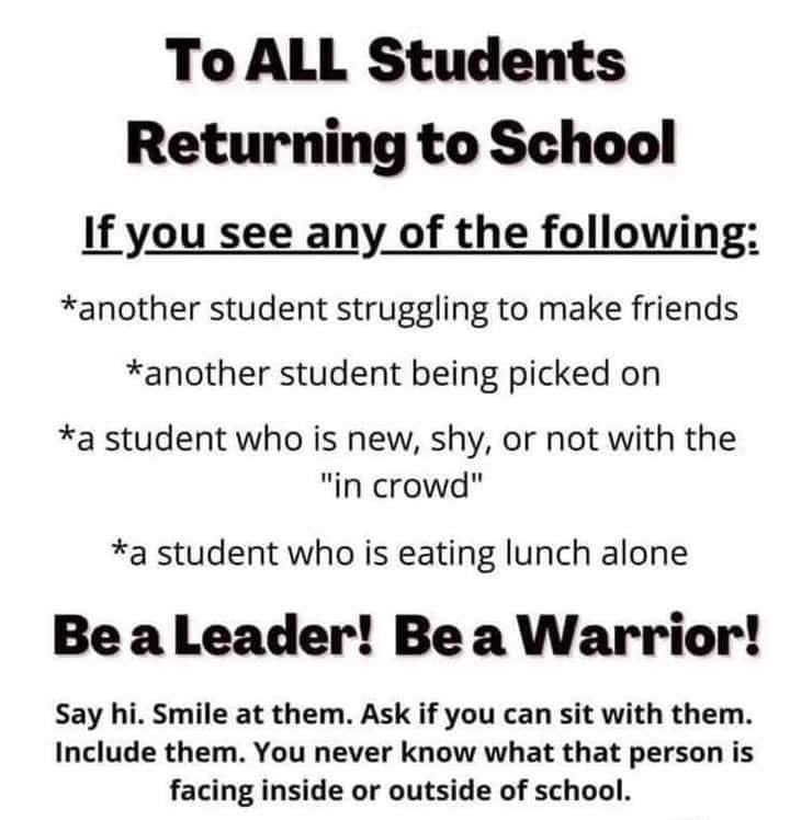 Let’s Rattler up! To be a good Rattler you have to be a good person. Happy 23-24 school year. 💜