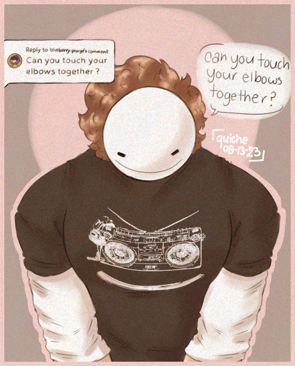 WhoTookQuiche's tweet photo. Can you touch your elbows together?
[#dreamfanart] https://t.co/fOD2vPxARR