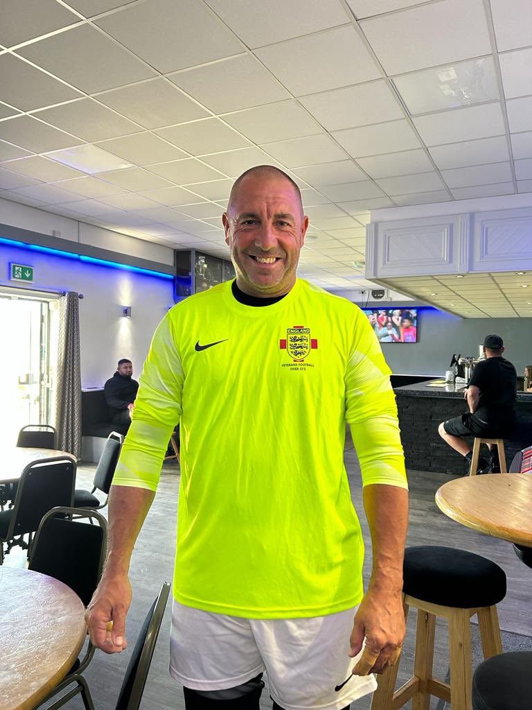 GDGKeeping's tweet image. Proud and privileged to play for the England Over 55s today ,  not the result we wanted but loved every second of it ,  still life in this old dog yet (but only just  )