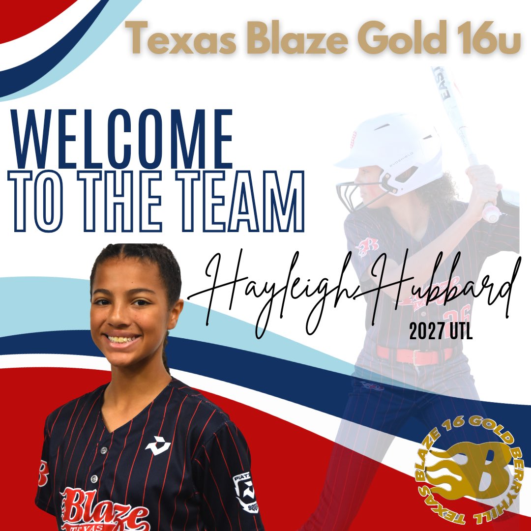 txblazegold16's tweet photo. Welcome to the team Hayleigh! 

#texasblazegold
#TIMETORELOAD https://t.co/H9A82ZL2vO