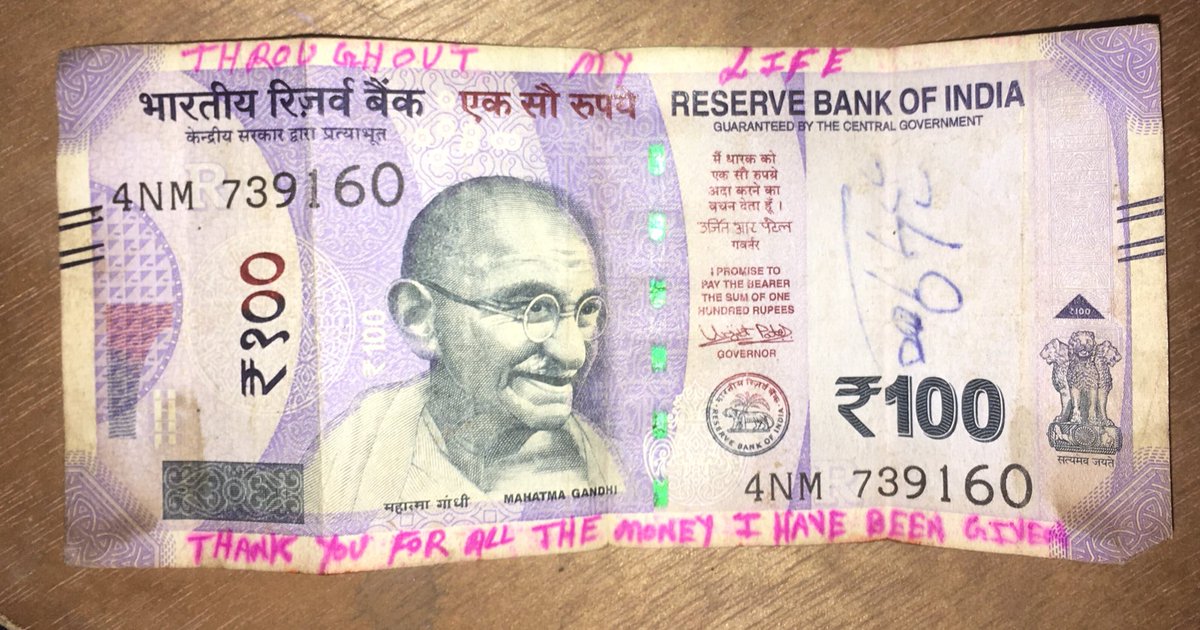 Aniket_Guddu210's tweet image. Gandhiji’s saying 😂

#100note #inr #meme #paisa