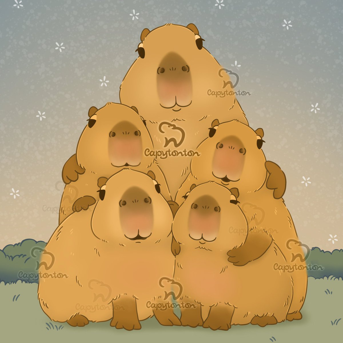 capytonton's tweet photo. Capy hug 💚💚💚
#capybara #capytonton https://t.co/kJWMSK7jMY