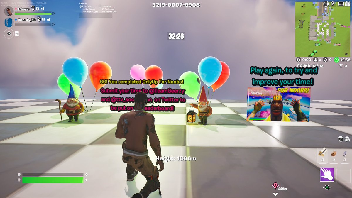 tqksen's tweet photo. AFTER SEVERAL MONTHS I FINALLY BEATEN FORTNITE ONLY UP… I’m a Certified Only Up Pro now and an Only Up Champion.🥇🏆 #Fortnite #FortniteChapter4 #FortniteONLYUP #OnlyUp #OnlyUpForBots 😂😂 https://t.co/rV4G0YhHq4