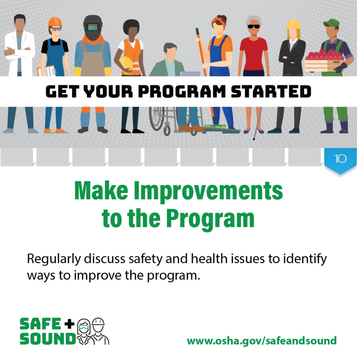 Successful safety and health programs can proactively identify and manage workplace hazards before they cause injury or illness, improving sustainability and the bottom line. <a href="/OSHA_DOL/">OSHA_DOL</a> #OSHA #safetyfirst #safety