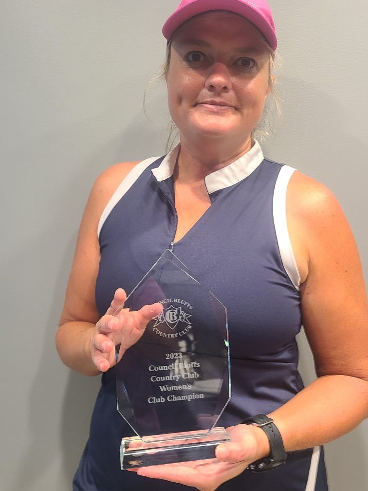 Coach_NormanPGA's tweet photo. 🚨Congratulations Megan!!! 2023 Council Bluffs Country Club Women’s Club Champion! 🏆 ⛳️ #RyanNormanGolfAcademy #CBCC https://t.co/Ki4aOnmsw4