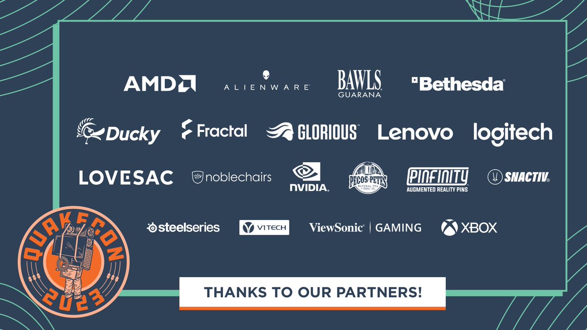 Thank you to our incredible partners for making #QuakeCon 2023 happen!