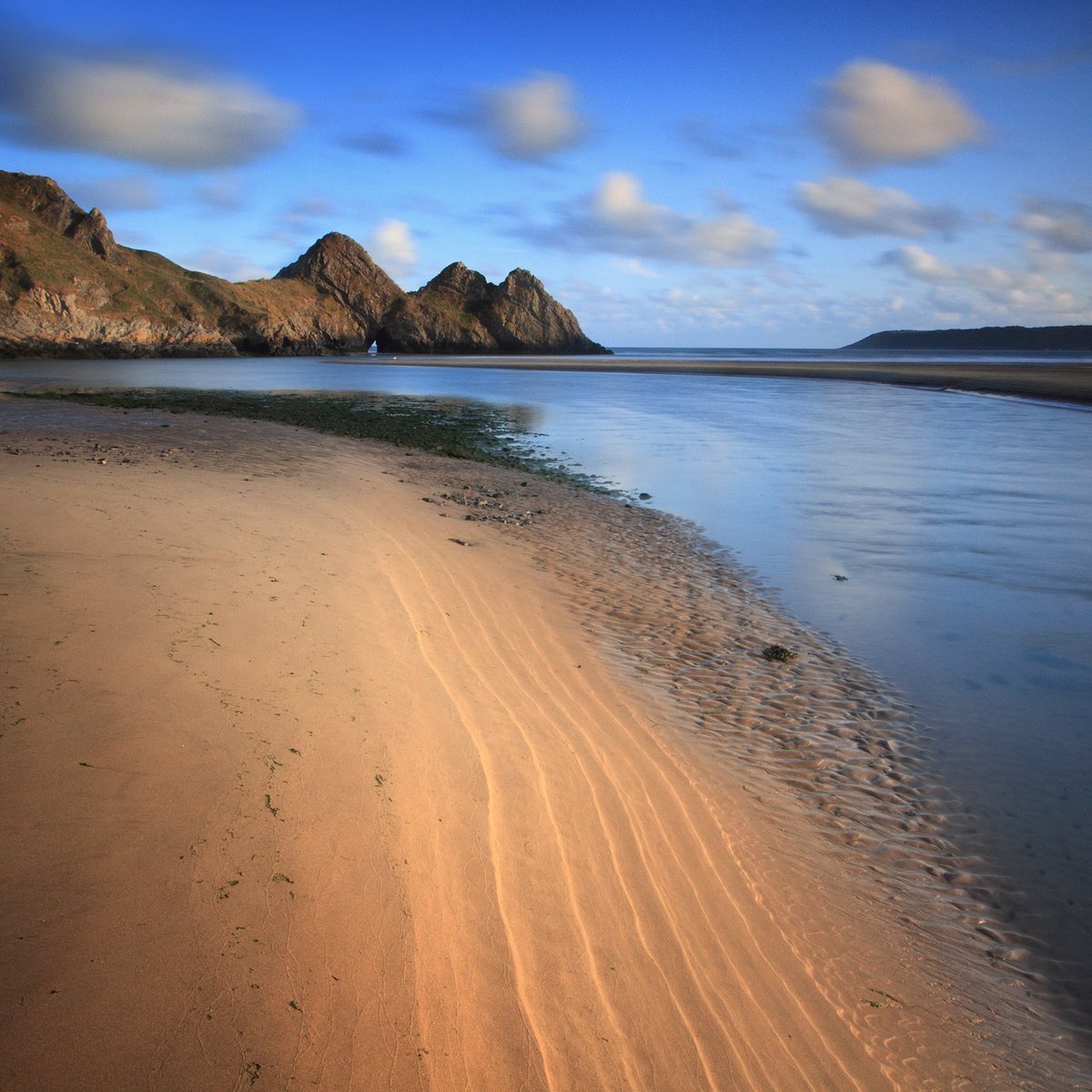 Leading lines to Three Cliffs Bay… #Gower #WalesCoast #Wales