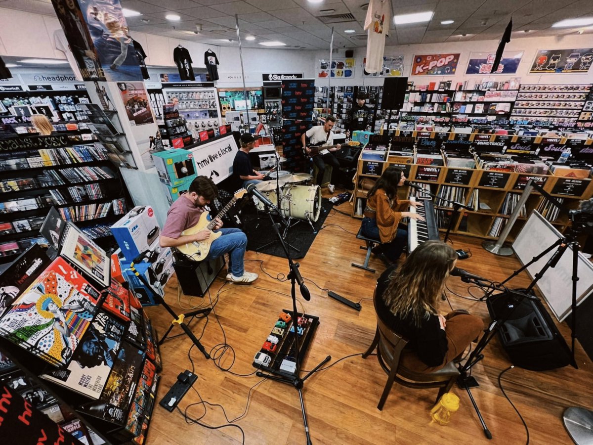 Had the best time playing at @hmvGateshead Live & Local In Store yesterday with this bloody lovely lot✌🏼 Huge thanks to everyone who came down to see us! ( more videos and photos to follow ) ✨