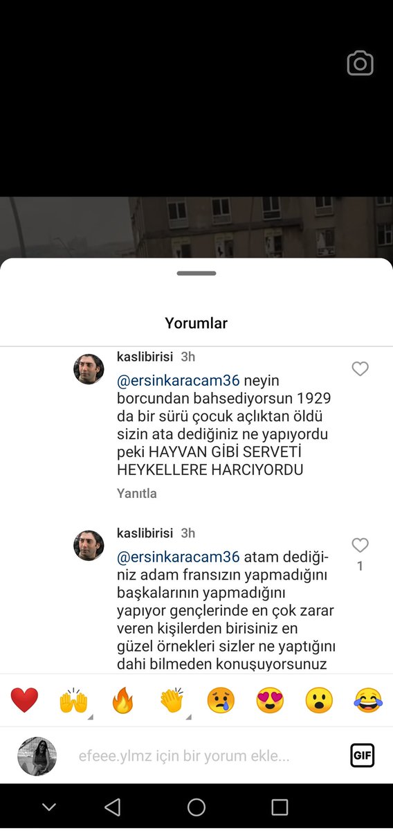 İnstagram da bir edit altında yorumlardan ss aldım belki sahte profil ama buradan yetkililere sesleniyorum bu hadsizliğin bir yaptırımı olmalı <a href="/TC_icisleri/">T.C. İçişleri Bakanlığı</a>