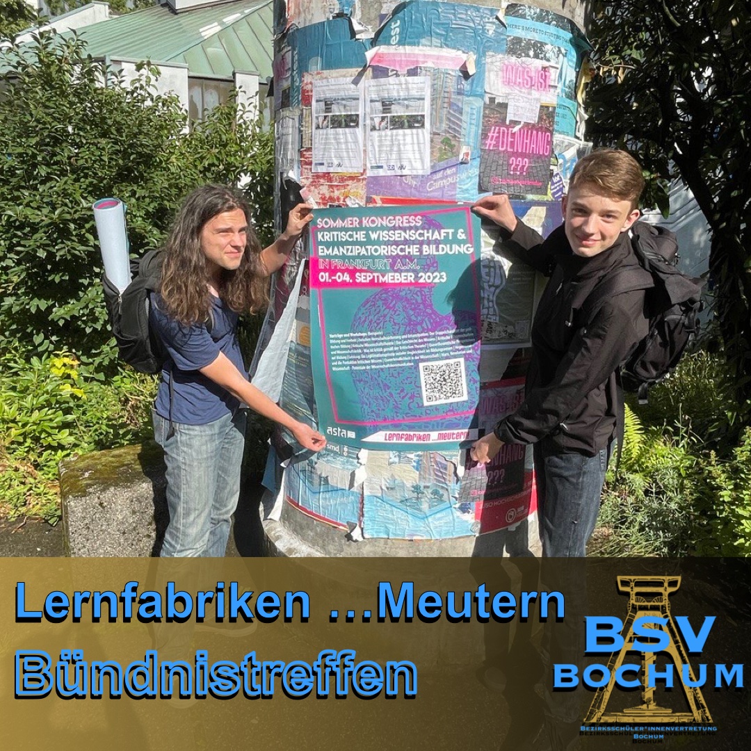 BSV Bochum (@bsv_bochum) on Twitter photo Gestern waren wir auf dem NRW-Treffen von <a href="/lernmeuterei/">Lernfabriken meutern</a> in #Essen. Wir haben mit den anderen Teilnehmer*innen unter anderem von der <a href="/linksjugendnrw/">linksjugend Nordrhein-Westfalen 🌱</a> und den @nrwjusos über die Bildungskrise und Kürzungspolitik diskutiert. #Bochum #Schule #Bildung Gestern waren wir auf dem NRW-Treffen von <a href="/lernmeuterei/">Lernfabriken meutern</a> in #Essen. Wir haben mit den anderen Teilnehmer*innen unter anderem von der <a href="/linksjugendnrw/">linksjugend Nordrhein-Westfalen 🌱</a> und den @nrwjusos über die Bildungskrise und Kürzungspolitik diskutiert. #Bochum #Schule #Bildung