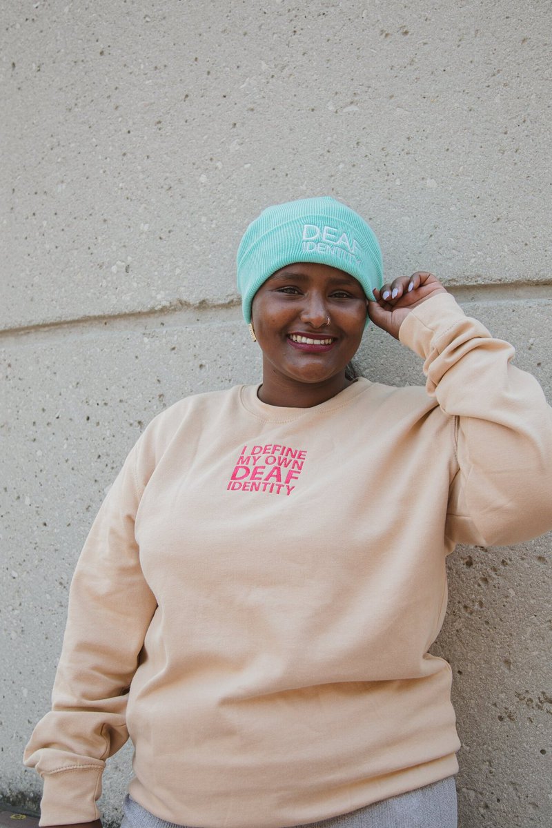 deafidentity's tweet photo. With Autumn just around the corner, why not plan ahead and keep your head warm in one of our #DEAFIDENTITY beanies seen here on our model @_missmoons 🍂🍁

Order now at https://t.co/q3jggZslfv ✨ https://t.co/7UTW2mxiuo