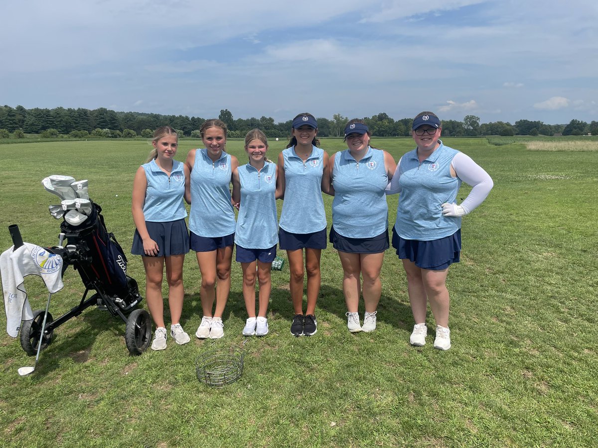 BraveGirlsGolf's tweet photo. Tuff lost against Harrison (203 to 217). Co-medalist was @GoerssKeylee. Ella Schulte with her PB (48). Will we back in action on Monday the 14th at OCC against Lakota East at 1pm. Go Brave! https://t.co/5WhY7TPh3N