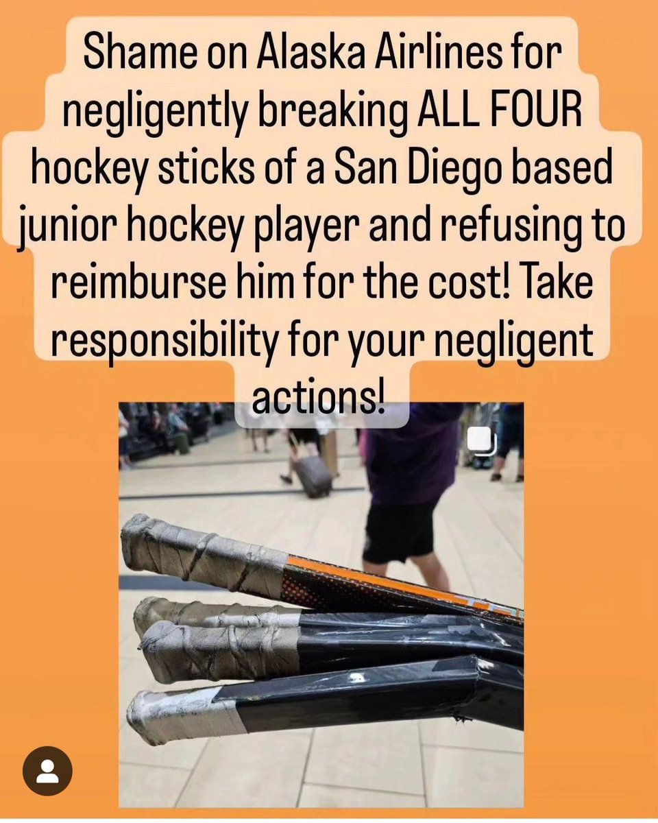 ylissebeck's tweet photo. @AlaskaAir shame on you! 
@NHLNetwork
@SeattleKraken
@usahockey 
@SDGullsAHL 
@BarDown https://t.co/DAckdbfEj8