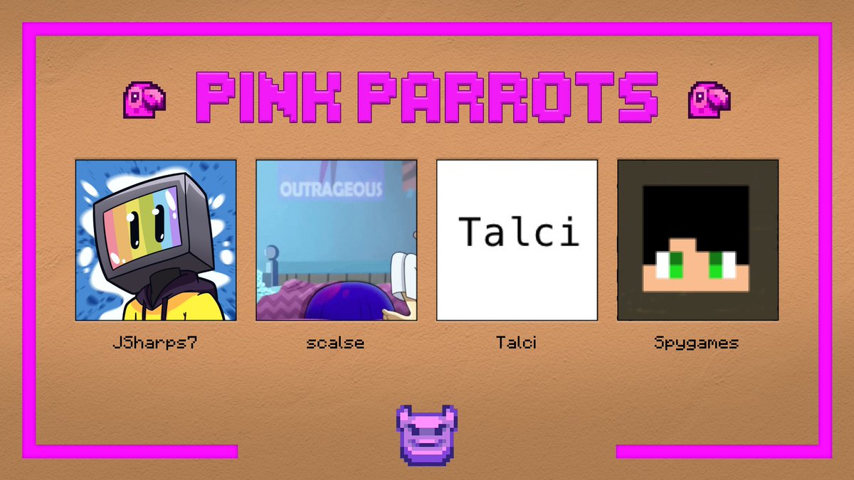 MadnessMCC's tweet photo. 👑Announcing the Pink Parrots👑

JSharps7, scalse, Talci, and Spygames

Watch them play on August 19th at 8pm BST! https://t.co/ao6BfDoL3q