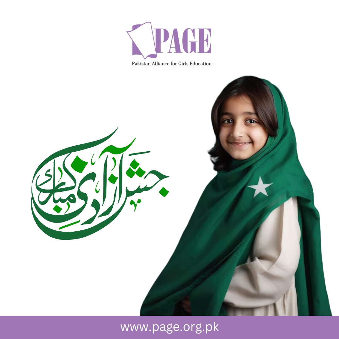 techieoor's tweet photo. π΅π°β¨ Celebrating 76 years of unity, progress, and the indomitable spirit of Pakistani girl's & women on this Independence Day!
Happy Independence Day to all! ππ #GirlsEmpowerment
#PAGEOrganization https://t.co/NsGV5ACOBx