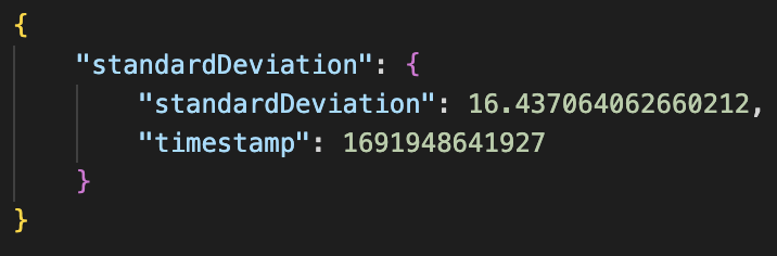 ISuccessRate's tweet image. 📢 Update: Our standard deviation endpoint now returns the timestamp for each standard deviation value.

Check out the attached screenshot for a preview.

Stay tuned for an upcoming video demonstration!

#StandardDeviation #APIUpdate #Timestamp