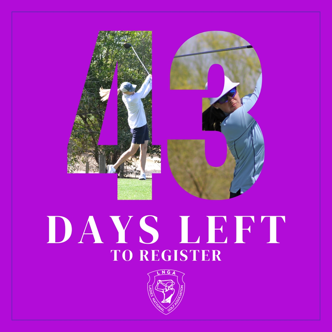 LNGA_Golf's tweet photo. ‼️⚠️There are 43 days left until registration for our Mid-Am &amp; Senior Am Championship closes! Have you secured your spot yet?⛳️
https://t.co/pLXUgQdMHt

#lnga #golf #midam #senioram #womensgolf #ladiesgolf #amateurgolf #midamateur #senioramateur https://t.co/Tk9WvujtGC