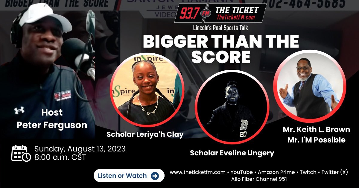 Powerful show from the jump with today's guests <a href="/KeithLBrown1911/">Keith L. Brown</a>, Scholar Eveline, and Leriya’h. 

Encourage a listen as each shared the value of excellence, why relationships matter, and advice to peers, adults, and educators. <a href="/derrickpearson/">Derrick Pearson</a> <a href="/TheBelmont8/">The Belmont 8</a> <a href="/Harrison24a/">Harrison Arens</a>