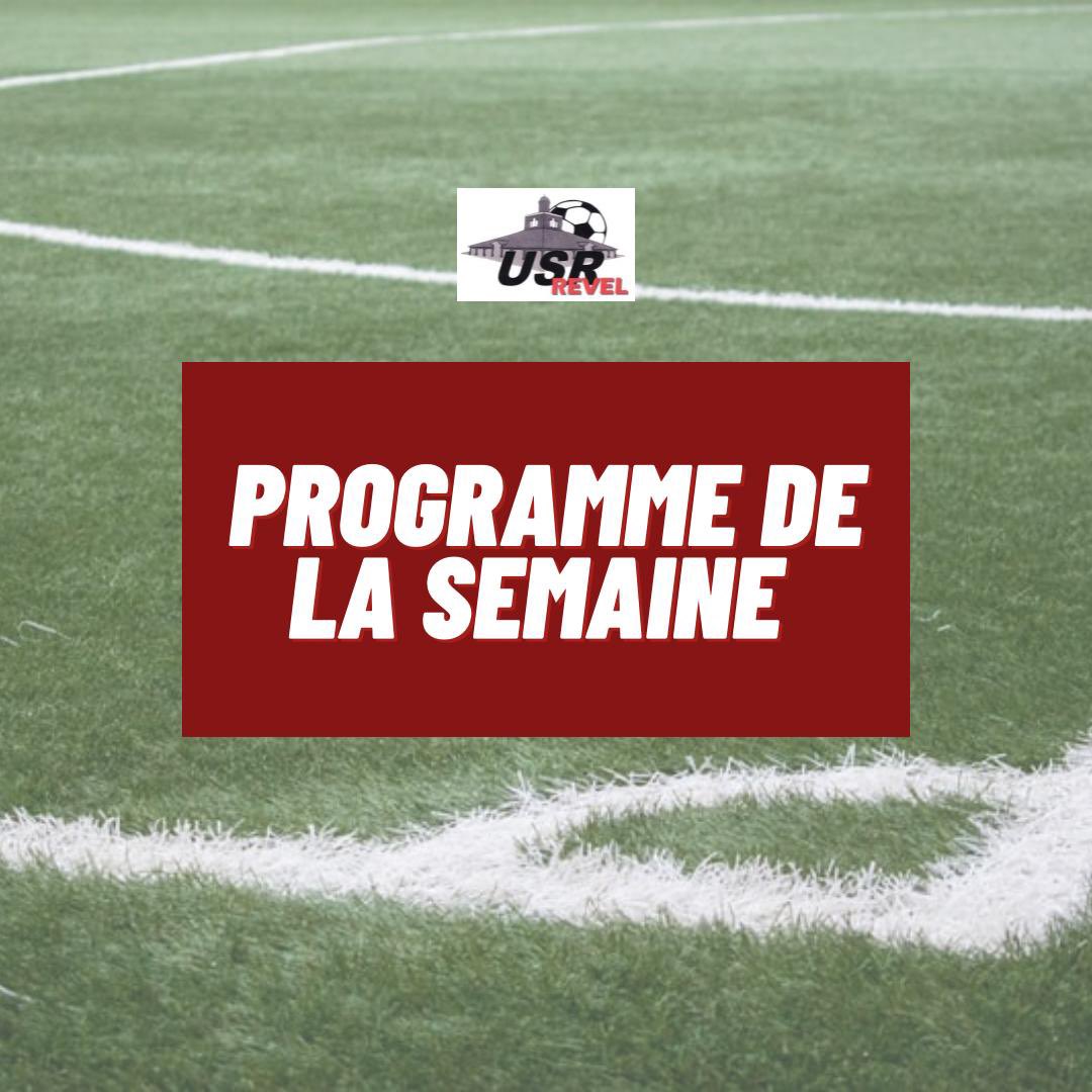 us_revel's tweet photo. 𝗣𝗥𝗢𝗚𝗥𝗔𝗠𝗠𝗘 𝗗𝗘 𝗟𝗔 𝗦𝗘𝗠𝗔𝗜𝗡𝗘
Le préparation continue pour les équipes séniors et U20.
Reprise des entraînements pour les U14.
💥 LOTO mercredi soir à 21h 💥
Le programme complet 👇
🔴⚫️
#TeamUSR #usrevel #usr #ForzaUSR https://t.co/rznANZrM9E