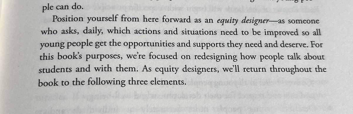 I just started reading and I’m already so excited to dig in and start the work! #equitysesigner #schooltalking