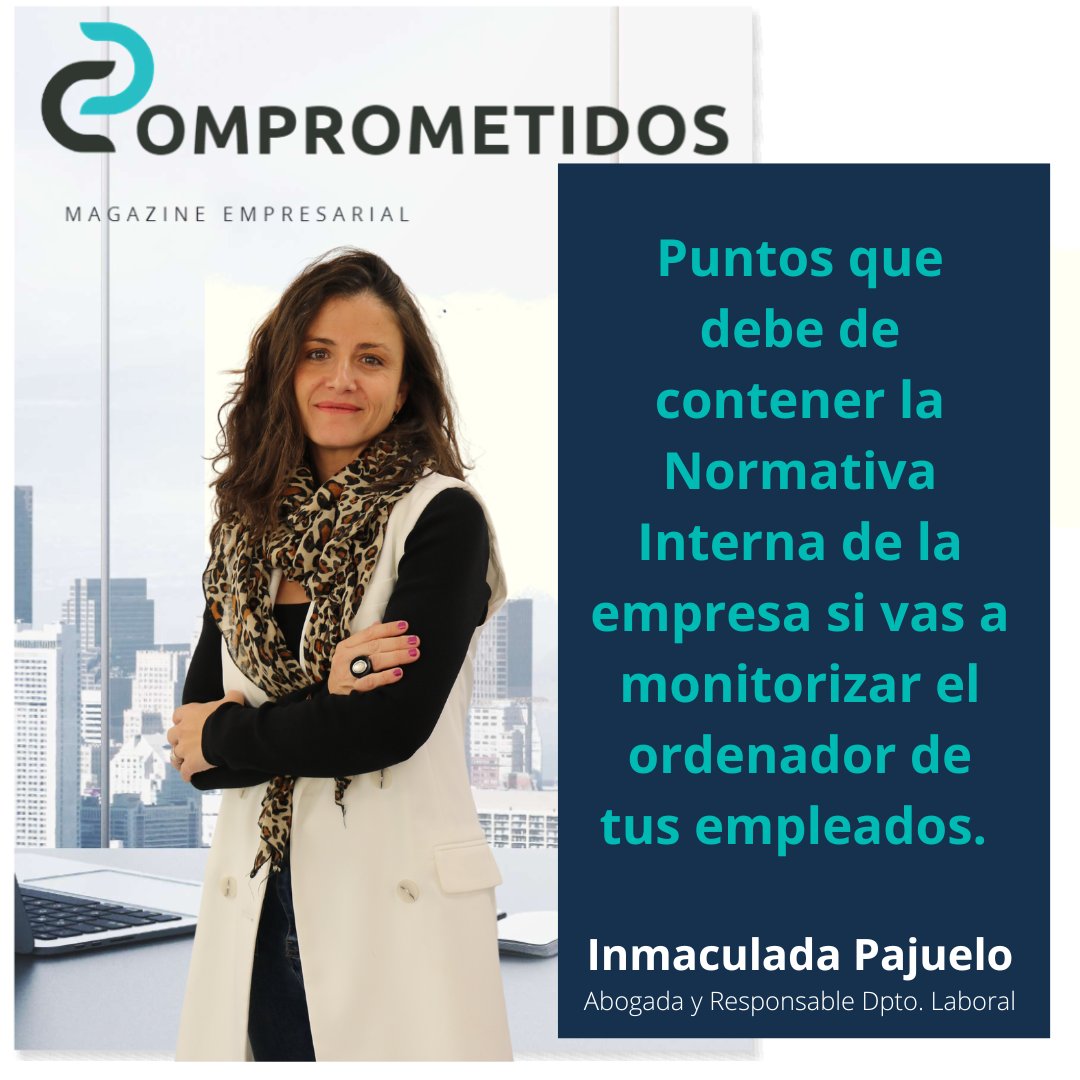 CERiosRosas's tweet photo. 👀 ¿Puedes monitorizar el ordenador de tus trabajadores? ¿Es legal? Nuestra compañera Inmaculada Pajuelo, Responsable del Departamento Laboral, te cuenta todo lo que necesitas saber sobre esta opción. #asesorlaboral #RRHH #teletrabajo  https://t.co/fdgHqy1uYC https://t.co/9AWwkfdva1