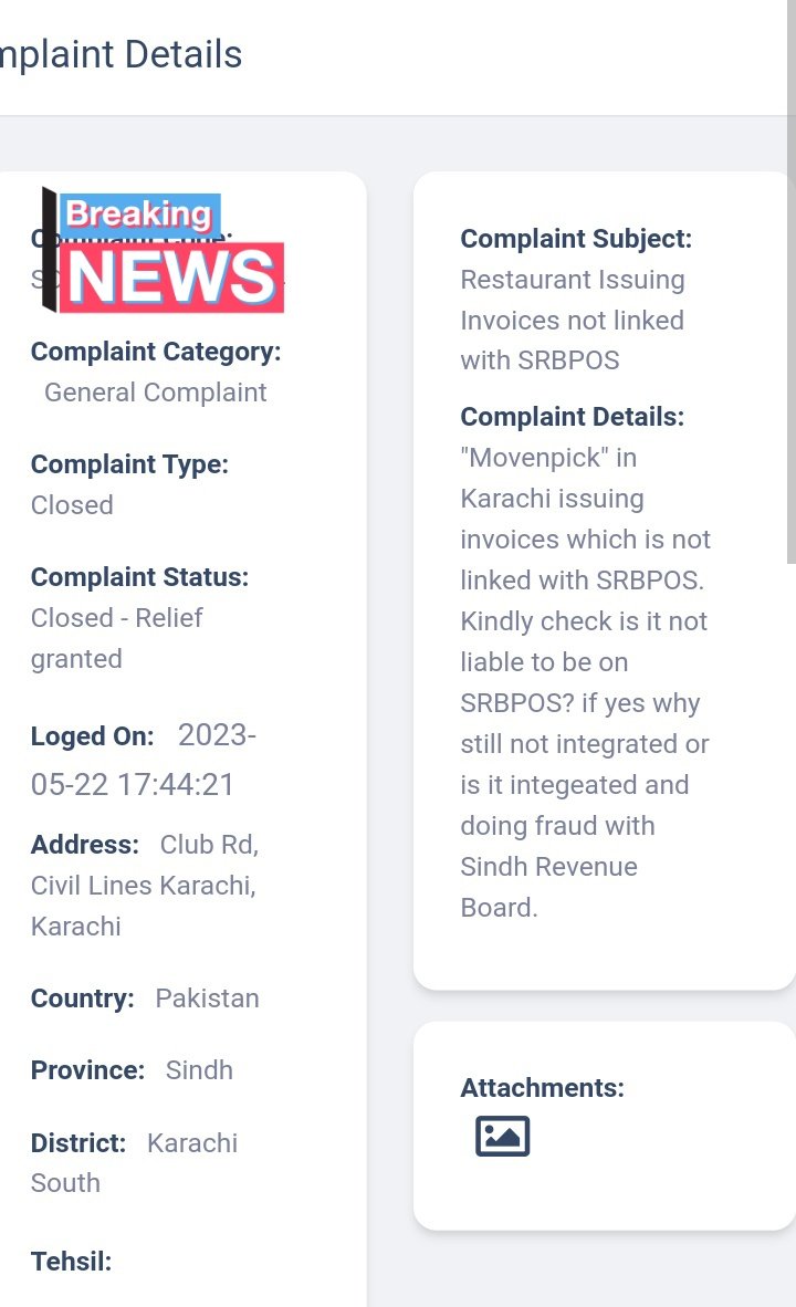 ZubairKhanPK's tweet image. Next "Al-Bustan" Restaurant inside "Movenpick" #Karachi a Five Star hotel giving invoices not integrated with SRBPOS so we asked SRB arent they integrated yet or are they doing fraud?
#TaxChoriBandKaru 

1013/n