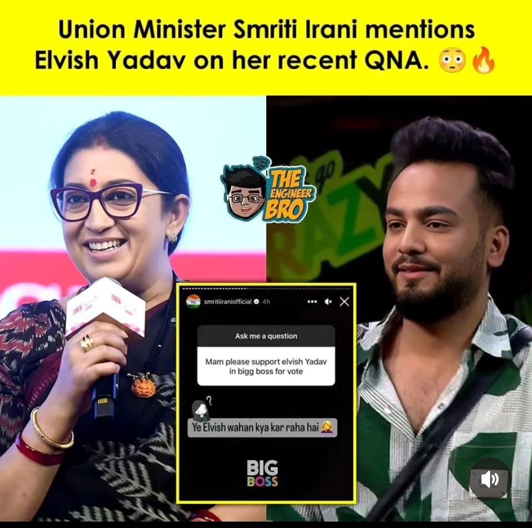According to smriti Irani a big boss is more important than Manipur.

  BJP ke karyakarta se aur kiya hi umeed kar sakte hai