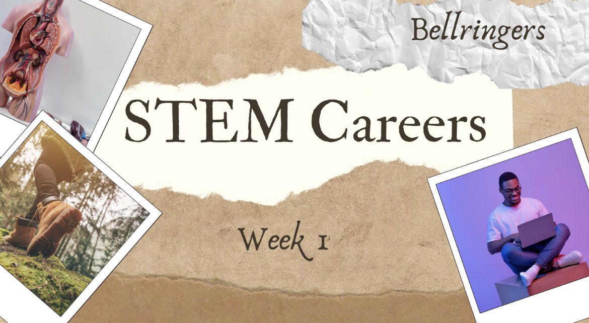 This year bellringers will focus on introducing students to STEM careers. Each day they will research one aspect of a job and have a job profile by the end of the week. 

#teachertwitter #STEM #Science #STEMTeacher #