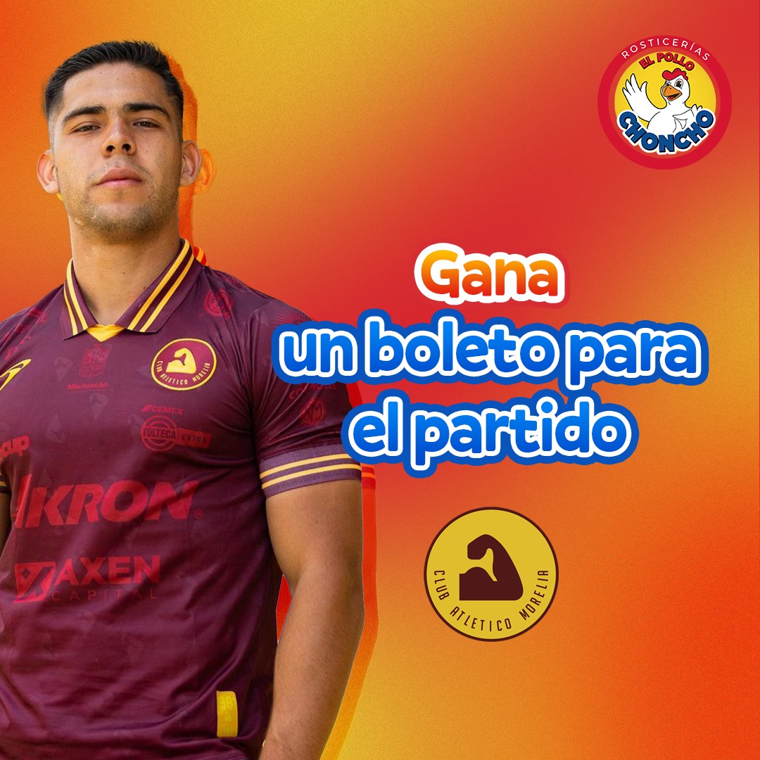 PolloChoncho's tweet photo. 😏AÚN TENEMOS BOLETOS DE CORTESÍA
⚽️@C_A_Morelia vs Correcaminos. ⚽️
5:00pm
🟡🔴🟡🔴
Las primeras 13 personas que compren un pollo o medio en nuestra #SucursalAcueducto 
👉👉👉 https://t.co/n8MntxUYpZ
¡Se llevan un boleto!
**Limitado a un boleto por compra por persona. https://t.co/03YSUnnzRn