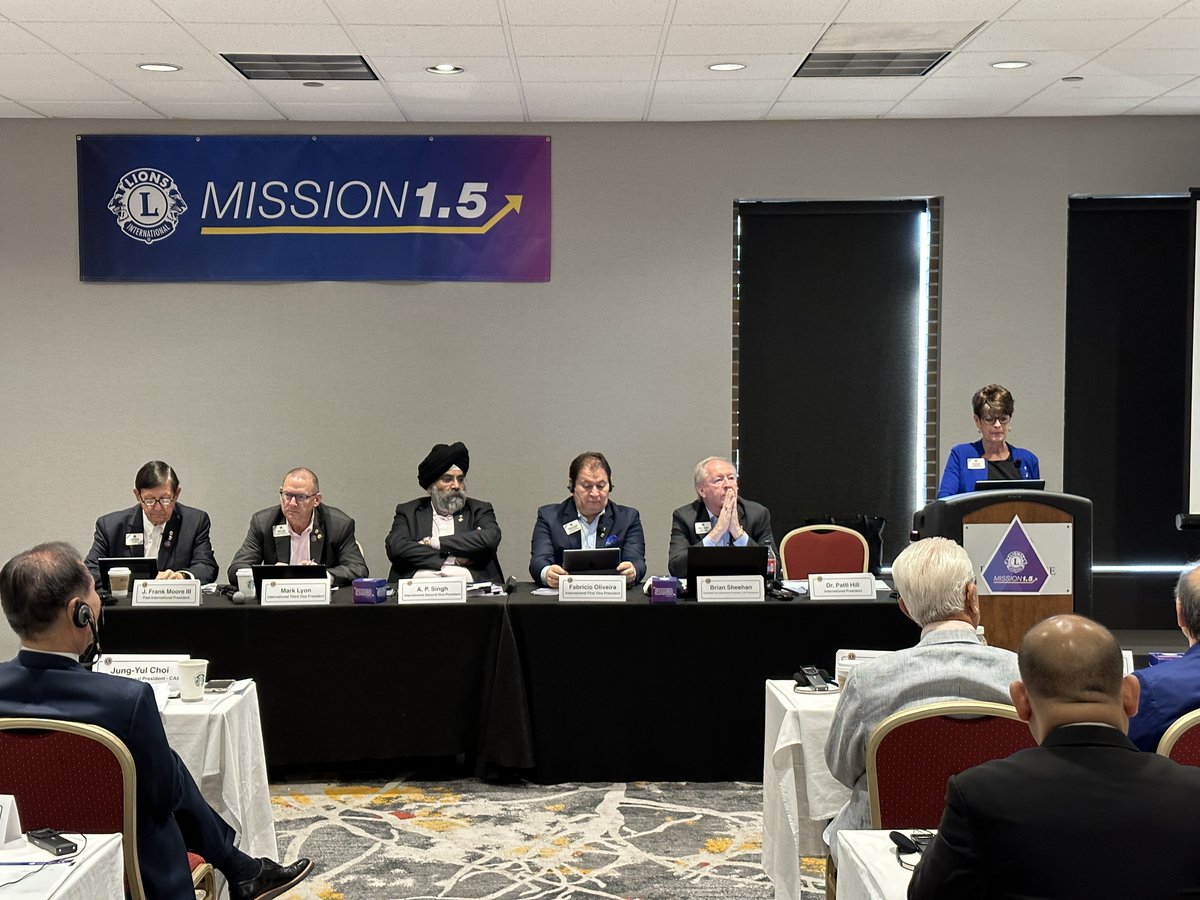 lionsclubs's tweet photo. Lions International leaders are meeting today to strategize our new global initiative to increase our service impact by adding MORE clubs and MORE volunteers to our clubs! MISSION 1.5! Do you accept the challenge to grow? Learn more: https://t.co/C8HggYH1Gz #MissionToGrow https://t.co/PaXJtQBjUK