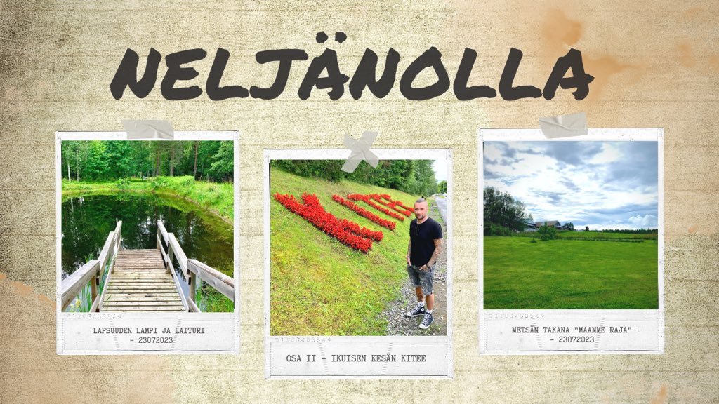 MarkoOstman's tweet photo. NELJÄNOLLA – OSA 11: IKUISEN KESÄN KITEE

Vedän syviä helteisiä henkäyksiä, sydämessä kelluu kummallinen lämpö. Huomaan hidastavani askeleitani. Taika pitää, täällä on edelleen minulle se ikuinen kesä. 👉 https://t.co/Q1VMragVNc

#Neljänolla https://t.co/FPWlqqnmqp