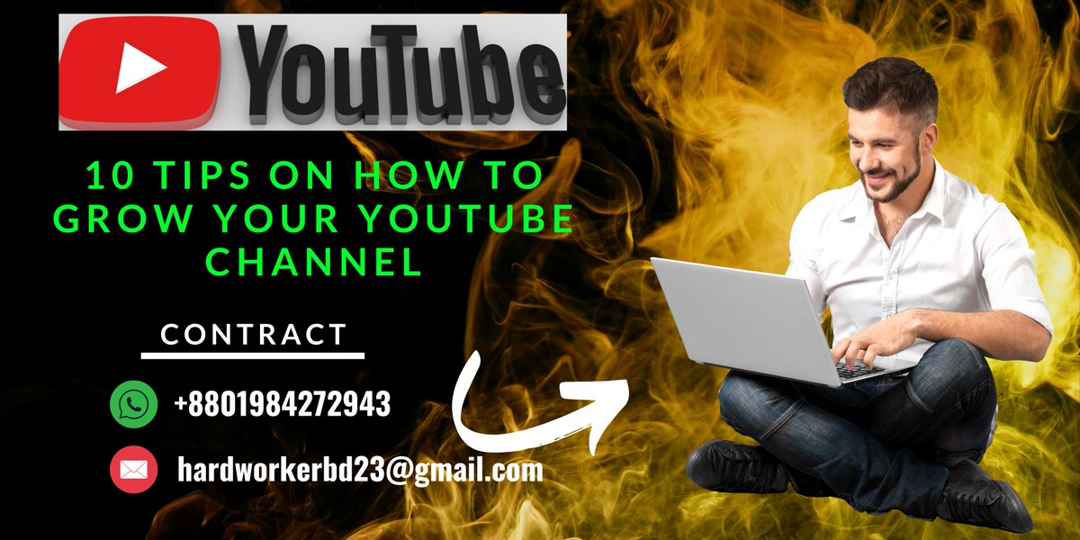 hardworkerbd's tweet image. 🚀 Boost your YouTube channel with these 10 essential tips! 📈 Whether you're a beginner or experienced creator, these strategies will help you attract more subscribers and views. 🎥 Don't miss out on maximizing your YouTube success! #YouTubeTips #GrowYourChannel
