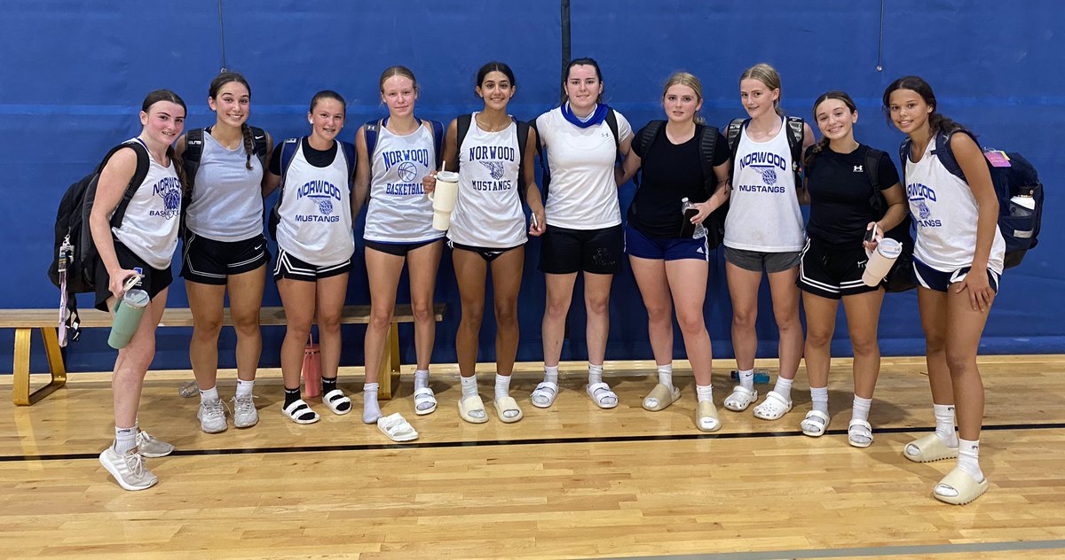 NorwoodBball's tweet photo. Had a great first game today and then lost to a very impressive Feehan team. Proud of these kids for their effort. Wish the season started tomorrow. https://t.co/W5rGtjtmv6
