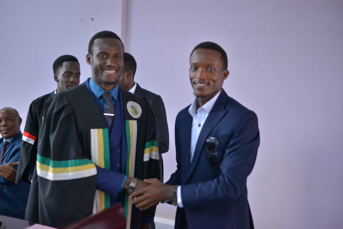 MbararaUST's tweet photo. A New Era Begins!
Congratulations to H.E. Kiyemba Musa on assuming the role of 35th Guild President of @MbararaUST  University. Special thanks to outgoing President H.E. Bill Clinton Nasasira for his dedicated service. 
Let's chart a path of progress together!

#MUSTUpdates https://t.co/NukGx5pmIO