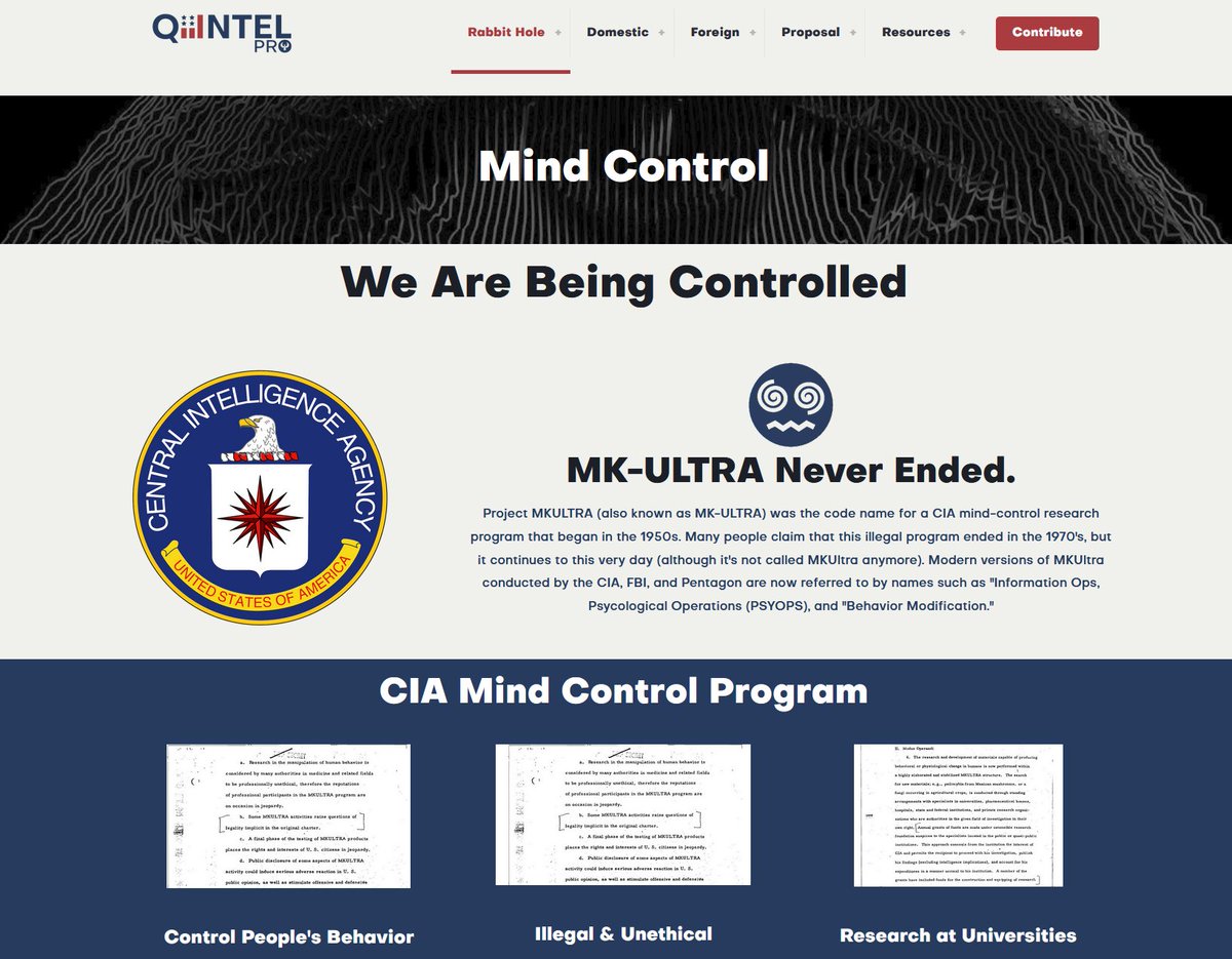 ⚡️ ╰MK ULTRA THREAD╮ 🧠 We Are Being Controlled 😵‍💫 MK-ULTRA Never Ended. Project MKULTRA (also known as MK-ULTRA) was the code name for a CIA mind-control research program that began in the 1950s. Many people claim that this…