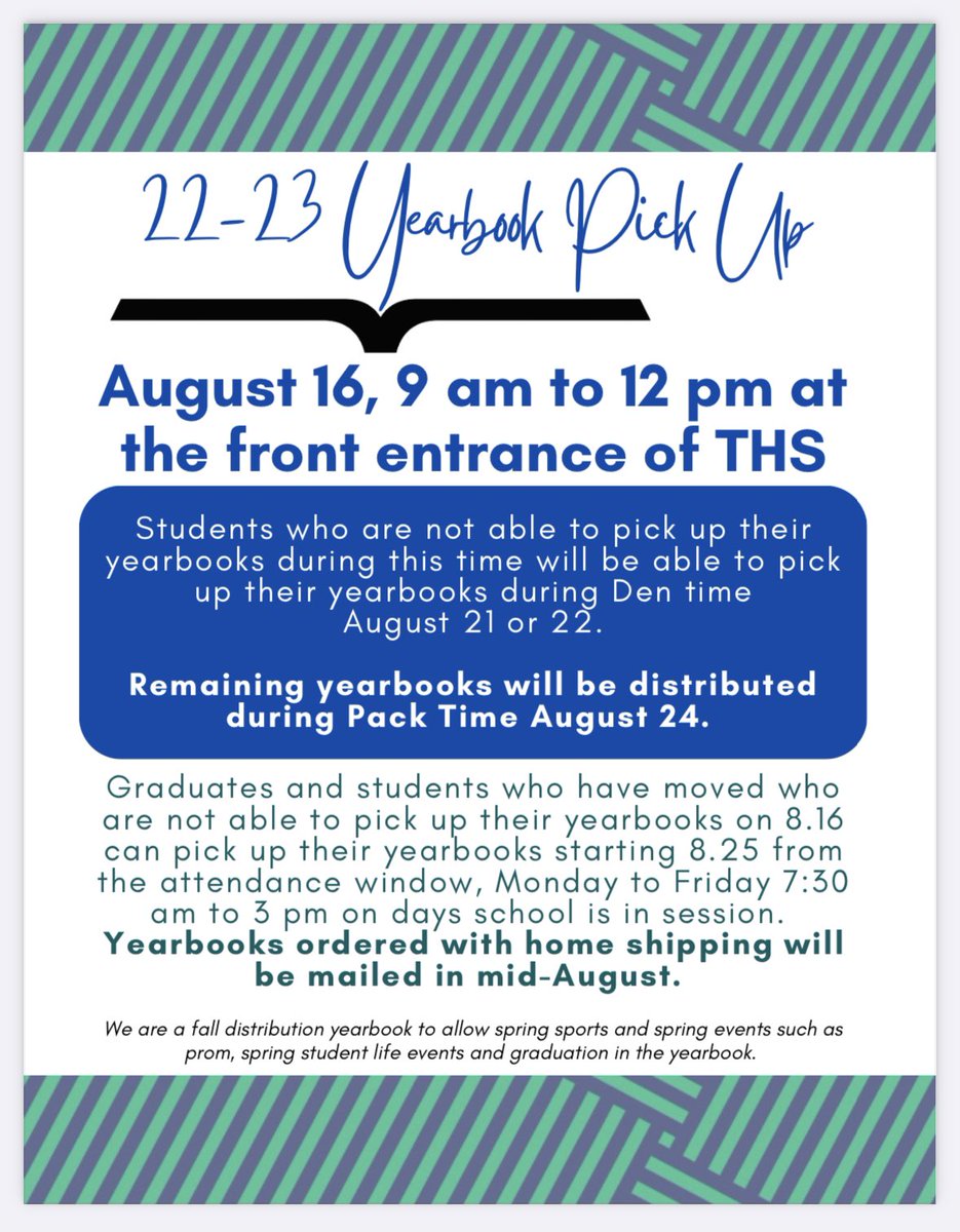 THS Yearbook tweet media