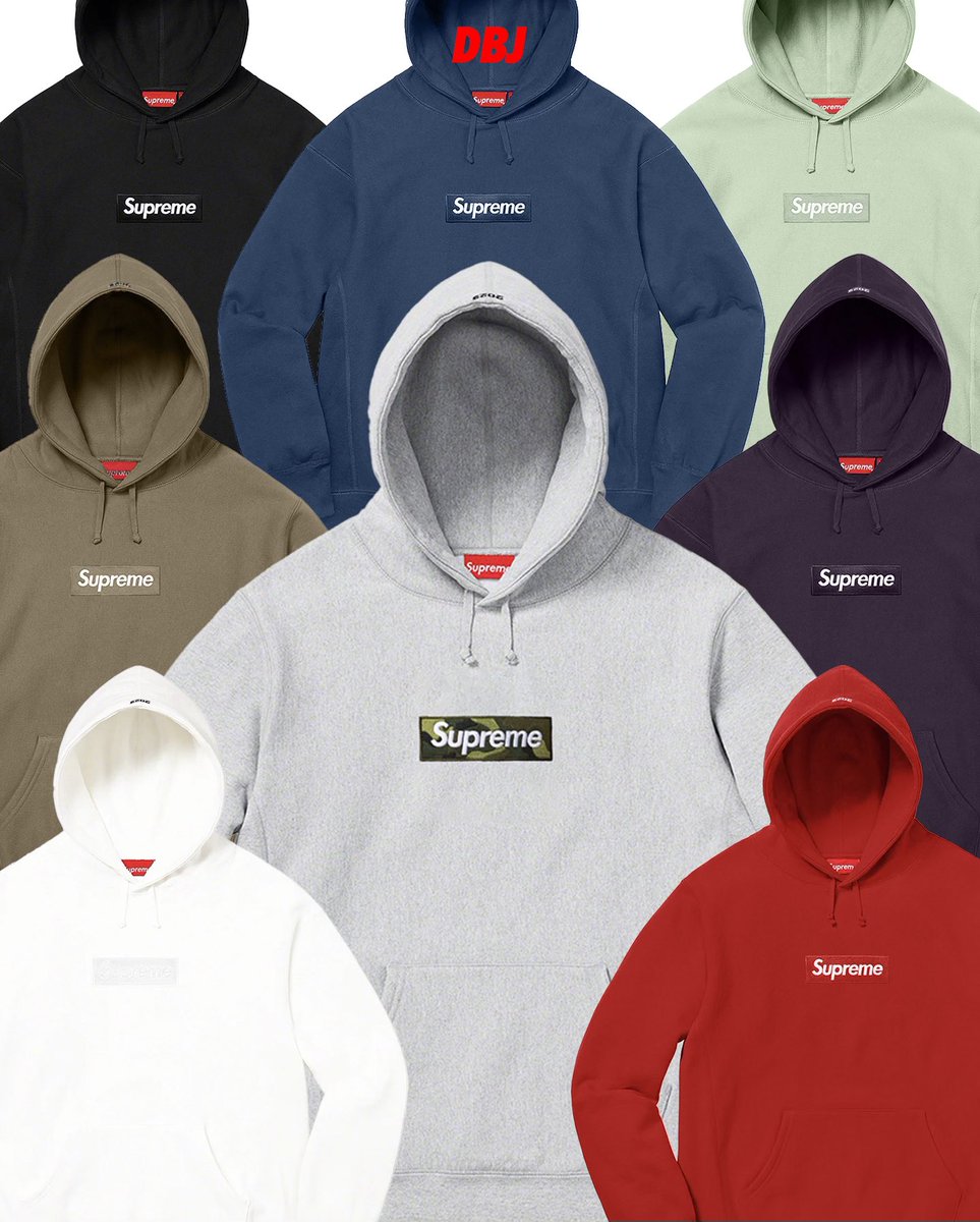 Supreme Box Logo Hoodie (NAVY, LARGE) 