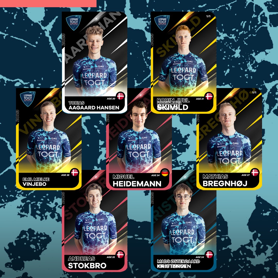 The Leopard TOGT Pro Cycling line-up for the upcoming 🇩🇰 Tour of Denmark is brought to you by <a href="/cylimit_game/">CyLimit</a>, the first fantasy cycling game with official collectible cards. 👌

Exciting to get thing going again after a busy 🌈 #GlasgowScotland2023 !

#leopardtogt #trueracing