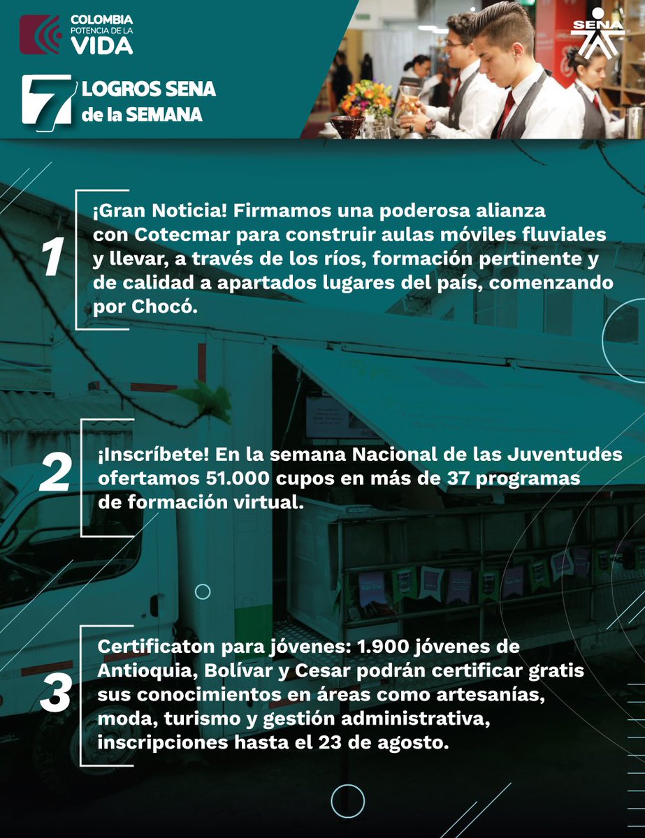 JorgeELondonoU's tweet photo. ¡Gran Noticia! Firmamos una poderosa alianza con Cotecmar para construir aulas móviles fluviales y llevar, a través de los ríos, formación pertinente y de calidad a apartados lugares del país, comenzando por Chocó. 🚀

👉🏽 Conoce más #LogrosSENADeLaSemana. 📰🇨🇴 #GobiernoDelCambio https://t.co/GI5JlG97os