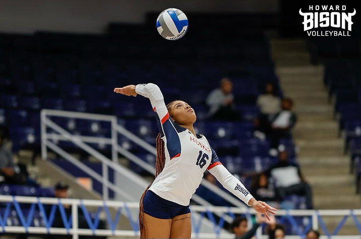 Getting in reps 💪

#NCAAWVB x 📸 IG/howardvolleyball
